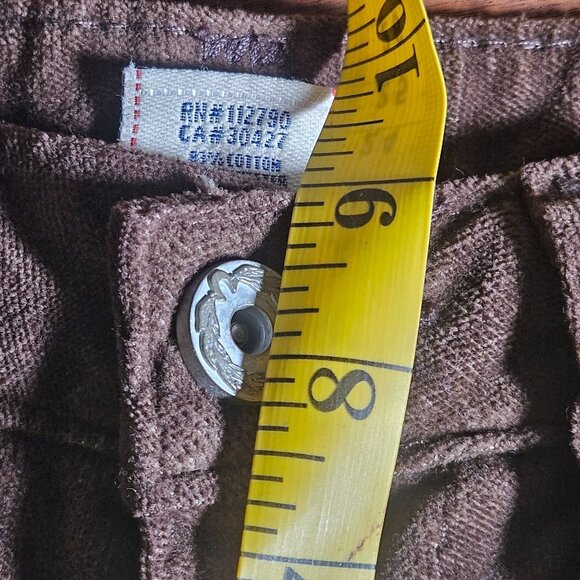 True Religion Wn Corduroy Pant Trendy Brown 32 Gorpcore Fall Espresso Monochrome - Picture 11 of 16